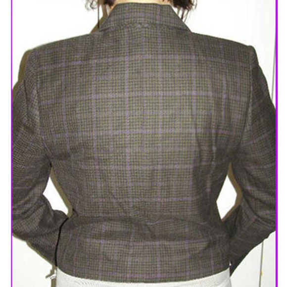 Amanda Smith lined wool jacket sz 10 houndstooth - Picture 3 of 15